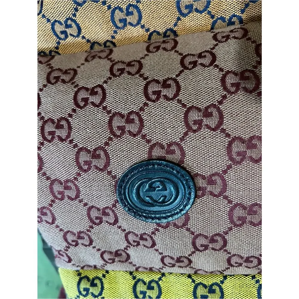 Men's Gucci Multicolor Yellow Blue Pink Patchwork GG down size 48